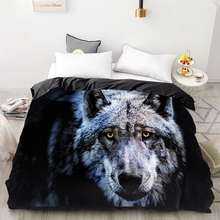 Capa de edredom com estampa 3d, design personalizado, edredon, cobertor, queen, king, cama, 200x20 0/220x240, roupas de cama animal lobo 2024 - compre barato