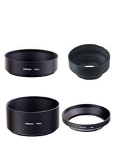 77mm standard telephoto wide angle metal Rubber 3in1 3-stag lens hood For 77mm Lens filter kit set 4pcs 2024 - buy cheap