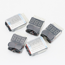 5pcs/lot 0.5-36V 1-8S Lion Battery Tester Low Voltage Meter Buzzer Alarm 2 in 1 Indicator Checker 2024 - buy cheap