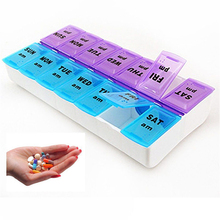 1PC Weekly 7 Days Tablet Pill Medicine Box Holder Storage Organizer Container Case For AM PM Pill Box Splitters 2024 - buy cheap