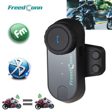Freedconn T-COMVB motocicleta bt bluetooth interfone fones de ouvido capacete intercom com rádio fm frete grátis em países populares 2024 - compre barato
