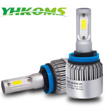 YHKOMS H4 H7 Led Lamp H11 H8 H1 H3 H9 H13 9004 9005 9006 880 881 H27 Car LED headlight Bulbs Auto Fog Light 8000LM 6500K 12V 24V 2024 - buy cheap