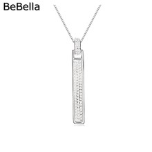 BeBella-collar con colgante largo de cristal para mujer y niña, joyería de moda con cristales checos, regalo de cumpleaños y Navidad 2024 - compra barato