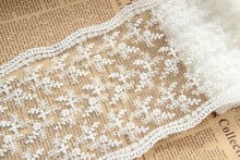 Twig Netting Two Side Embroidery Lace Trim ,Doll Clothes Fabric Handmade DIY Garment Accessories Width 13cm 3Yds/lot 2024 - buy cheap