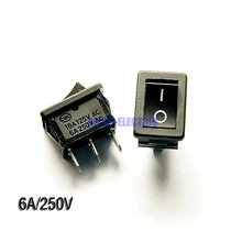 100pcs/lot 15*21mm 3 Pin KCD1 Push Button Boat Switch Black ON-ON Rocker Switch 2024 - buy cheap