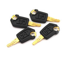 4PCS Metal & Plastic  Heavy Equipment Ignition Loader Dozer Key For Caterpillar 5P8500 CAT  Black & Gold Whosesale 2024 - buy cheap