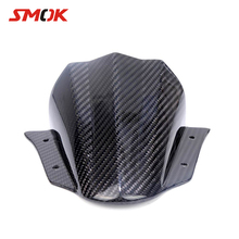 SMOK Motorcycle Accessories Carbon Fiber Windscreen Wind Deflector Windshield For Yamaha MT-09 MT 09 MT09 FZ-09 FZ09 2014-2017 2024 - buy cheap