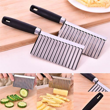 Potato slicer fatiador Wavy Edged Tool Stainless Steel Gadgets for the kitchen knife for vegetables peeler Fruit cutting J10 2024 - buy cheap