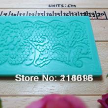 silicone fondant mold lace Mold Chocolate decoration cake decoration tools No.f05 free shipping 2024 - buy cheap