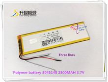 3,7 V 2500mAH 3045148 polímero de iones de litio/batería de iones de litio para tableta pc banco de energía E-BOOK 2024 - compra barato