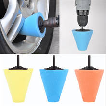 Wheel Hub Car Polish Buffing Shank Polishing Sponge Cone Metal Foam Pad Car 6MM 2024 - buy cheap