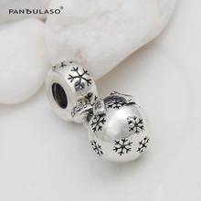 100% 925 Sterling Silver Jewelry Charms Bead Fits European Charm Bracelet & Choker Snow Gift Dangle Bead for Women DIY Jewelry 2024 - buy cheap