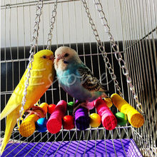 1 pc Pet Products Bird Pet Parrot Parakeet Budgie Cockatiel Cage Hammock Swing Toys Hanging 2024 - buy cheap
