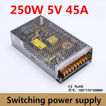 (S-250-5) 250W switching power supply 5V 45A LED power supply SMPS AC90-240V/5V modules/Transformer Led Strip & Led billboard 2024 - buy cheap