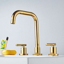 Basin faucet  gold/chrome widespread sink faucet 8' brass bathroom faucet wash basin faucet,tap mixer 2024 - buy cheap