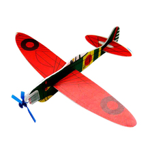 Avião de espuma de lançamento manual, modelo de quebra-cabeça diy, modelo de montagem de brinquedo, planador pequeno de mão, brinquedo ao ar livre cl5651, 1 peça 2024 - compre barato