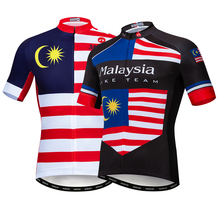 Camisetas de ciclismo del equipo profesional de Malasia, ropa de manga corta de verano para bicicleta de montaña, ropa deportiva de carreras, Tops, 2019 2024 - compra barato