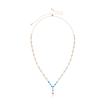 Simples design longo colar roamntic cor azul vidro acrílico pássaro ajustável colar para mulheres atacado presente de casamento colar 2024 - compre barato