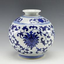Китайская фарфоровая ваза в форме граната с потрескивающимся ремеслом 2024 - купить недорого