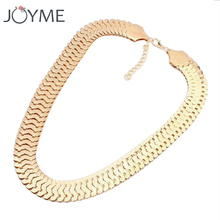 New Fashion women Gold-Color Chunky Chain Necklace Women Collar Vintage Chokers Necklace Accessories Charming jewelry 2024 - buy cheap