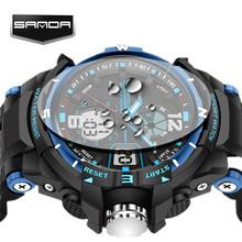 SANDA G Waterproof Alarm Mens Watches Top Brand Luxury S-SHOCK Digital Led Sports Watch Men Clock Wristwatch Relogio Masculino 2024 - buy cheap