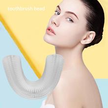 Cabezales de repuesto en forma de U para cepillo de dientes eléctrico, 360 grados, Sónico, automático, blanco, para adultos y niños 2024 - compra barato