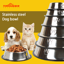 Stainless Steel Double Pet Bowls for Dog Puppy Cats Food Water Feeder Pets Supplies Feeding Dishes Dogs Bow 2024 - buy cheap