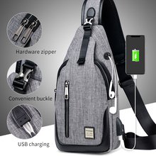 Usb interface Male Shoulder Bags fashion Crossbody Bags Men Anti Theft Chest Bag Summer Short Trip Messengers Bag New Arrival 2024 - buy cheap