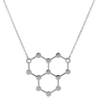 Collares y colgantes De ciencia Química para mujer, nueva moda de Ice Hydro Molecule, agua única H2O, collar de molecula para mujer linda, 1 ud. 2024 - compra barato