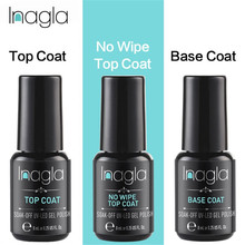 Inagla UV Gel Nail Polish Top coat  Base coat Matte Top Coat Varnishes Nail Gel Primer Soak off UV Gel Polish Nail Art Manicure 2024 - buy cheap