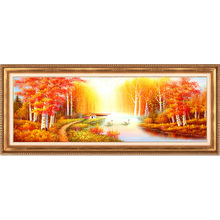 Pintura de diamantes completa DIY, 182x70cm, Higo, Paisaje con encanto Pastoral, pintura decorativa, mosaico de diamantes completo 2024 - compra barato