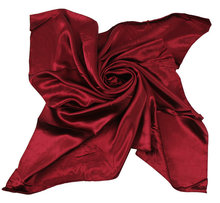 H963 beautiful silk satin plain square scarf,muslim scarf,many colors 2024 - buy cheap