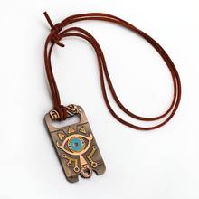 Legend of Zelda Necklace Big Eye Breath of the Wild Metal Rope Chain Pendant Men Women Necklaces Jewelry Accessories 2024 - buy cheap