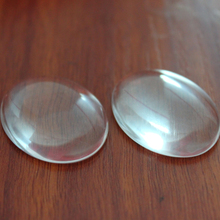 Zeroup cabochão de vidro claro feito à mão, 50x70mm, acessórios de joias ovais domésticas 2024 - compre barato