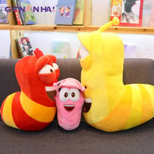 32-45cm Anime Fun Insect Slug Creative Larva Plush Toy Stuffed Pillow Movie & TV Cartoon Toys For Kid birthday Christmas Gift 2024 - buy cheap