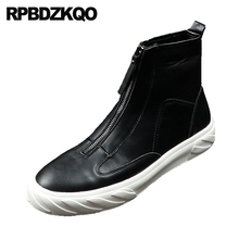 designer fashion black elevator skate trainers street style platform hip hop metal sneakers white hidden height increasing shoes 2024 - buy cheap