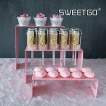 Розовый Push подставка для тортов десертов кекс дисплей полка Инструменты для торта мальчик шоу поставщика украшение для праздника 2024 - купить недорого