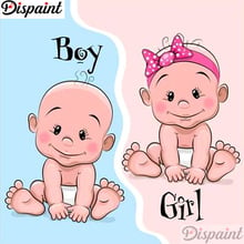 Dispaint Full Square/Round Drill 5D DIY Diamond Painting "Character baby" Embroidery Cross Stitch 3D Home Decor Gift A12695 2024 - buy cheap