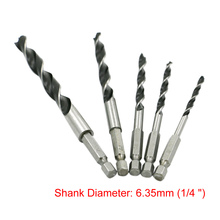 5pcs Tech Hex Shank Woodworking Drill Bit Sets High Carbon Steel HCS Drill Bit Set 4mm 5mm 6mm 8mm 10mm Quick Change Metal Tools 2024 - buy cheap