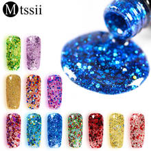 Mtssii 7ml 12 Colors Shining Long Lasting Nail Gel Polish Soak Off UV LED Glitter Shimmer Gel Lacquer Nail Art Gel Varnishes 2024 - buy cheap