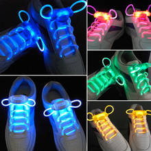 LED Sport Shoe Laces Flash Light Glow Stick Strap Shoelaces Disco Party Club 4 Colors 2017 Hot Selling 2024 - buy cheap