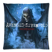 Capa avengold & a7x, capa de almofada personalizada com dois lados de poliéster pêssego, capa de travesseiro, envio grátis, 45*45cm 2024 - compre barato