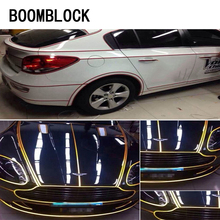 BOOMBLOCK-tira reflectante de coche, neumático para pegatina de Mazda 3, 6, Toyota Avensis, C-HR, Peugeot 500, 307, 407, Alfa Romeo 308, 1x159 cm 2024 - compra barato