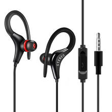 Stereo Earphone Headphones Super Bass Sport Ear Hook Headset With Microphone Handsfree Running Headphone for Mobile Phones 2024 - buy cheap