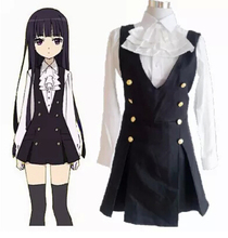 Anime  Inu x Boku SS cosplay Shirakiin Riricho Everyday clothing cos Halloween party uniform set full4in1(Top+shirt+Tie+Dress) 2024 - buy cheap