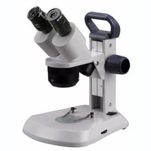 Microscopio LED de doble luz, suministros de AmScope 10X-20X-40X, microscopio Estéreo Portátil de doble luz LED 2024 - compra barato