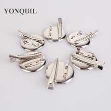 Brooch Base 35MM 100Pcs/Lot Dual Brooch Back Base With Clip And Safety DIY Pin Use For Brooch And Hair Jewelry CPAM For Girls 2024 - buy cheap