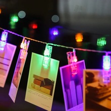 2m F5 Photo Clip Light String picture pegs Display 20LEDs Christmas Wedding Hanging Night Fairy window Lights Home bar decor 3AA 2024 - buy cheap