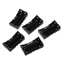 5 Pcs Black Plastic 2 x 3.7V 18650 Batteries 4 Pin Battery Holder Case 2024 - buy cheap