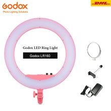 Godox led anel luz lr160 iluminação fotográfica 3300 k-8000 k photo studio selfie anel luz de preenchimento maquiagem câmera 2024 - compre barato